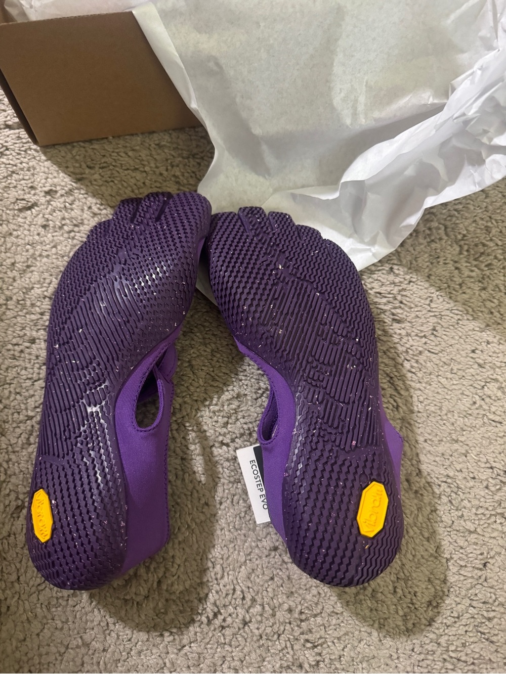 Vibram Women's Purple FiveFingers Toe Shoes - Picture 3 of 7